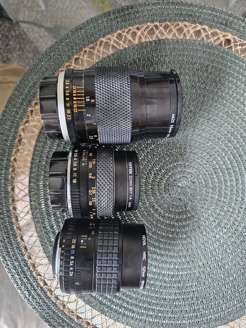 3 Different Lenses YASHICA DSB 50MM,Nikon 100mm and YUS F=135.